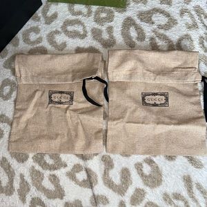 Two Long Gucci dust bags brand new